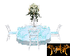 teal guest table