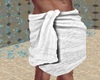 WHITE BATH TOWEL