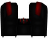 Dk Red Lounge Bench
