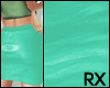 RX | Aqua Leather Skirt
