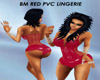 BM Red PVC Lingerie