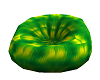 Yellow green beanbag