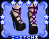 !W! Purple Strap Heels