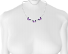 H' Purple Butterfly Neck