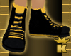 {K} Black Gold Sneakers