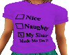 *F MY SIS PURPLE T SHIRT