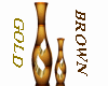 GOLD AND BROWN VASE