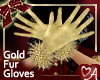 .a Fur Gloves Gold