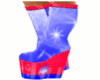 rave flash boots p/blue