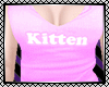 *E Pink Kitten Tank Top