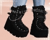 C-Black Spiked Boots