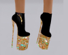 Zip glitter Ankle boot