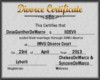 Deus Divorce Certificate