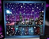 city snow window