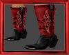 👢Red & Black Boots