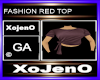 FASHION RED TOP