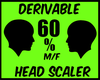 {J} 60% Head Scaler