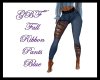 GBF~ Ribbon Jeans Blue