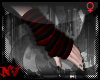 ✚Goth Red-Armwarmers