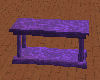 purple rectangular table