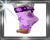 ! winter socks purple2