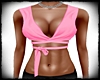 PRETTY PINK BELTED TOP