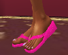 Pink Flip Flops w/Nails