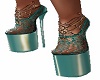 sexy teal heels pumps