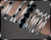 Luminous Silver Bangles