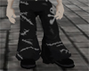 stitched skull pant male
