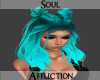 L- Cyan Blue Hair