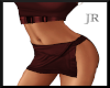 [JR] Split Skirt Red