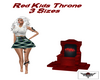Red Kids Throne 3 sizes