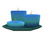 Blue and Teal candles