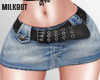 Denim Skirt + Belt