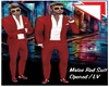 LV//Male Red  Suit Open
