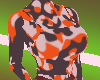 orange camo top