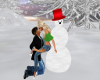 Xmas Kissing Snowman