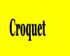 Croquet sign