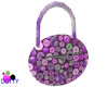 button purse purple