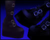 V† Black Combat Boots