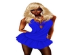 Backless Dress Blue