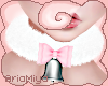 ☾ Pink BellBow Collar