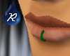 {R} Green lip ring