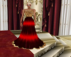 leopard /red long dress