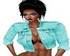 Teal Jean Jacket