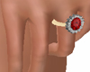 UC rubin gold ring (L)
