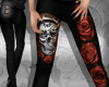 Skull Roses Pants
