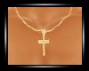 Gold Cross Male Necklace