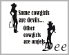 Cowgirls are Silouette